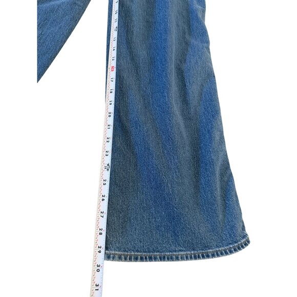 OLD NAVY Extra High Rise Sky Hi Wide Leg Braided Jeans Size 10 NEW NWT - Picture 3 of 9